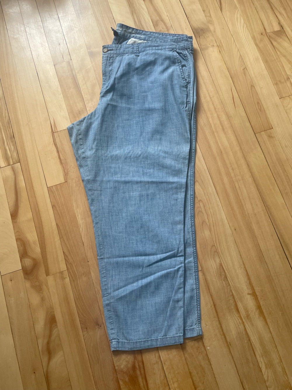 Gap girlfriend cut demin coloured trousers size 18/34R